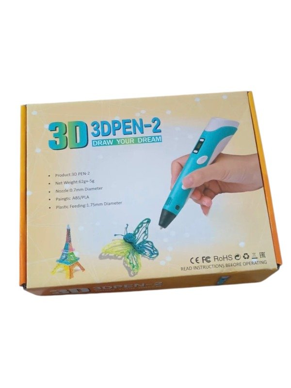 Producto - Lápiz 3D USB Portátil + Filamentos Bolígrafo para Dibujar Manualidades (Niños)