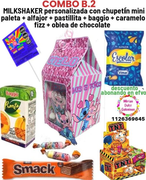 Producto - Combo B.2 caja con golosinas de la temática que quieras
