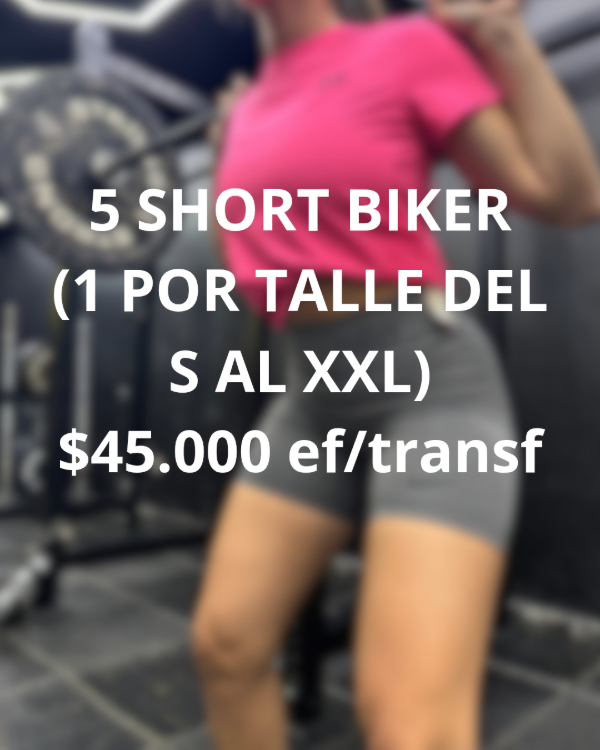Producto - COMBO MAYORISTA 5 SHORT BIKER