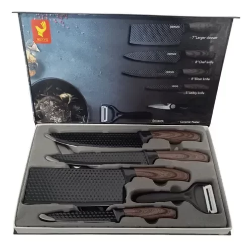 Producto - Set De Cuchillos De Cocina , 6 Piezas Advenco
