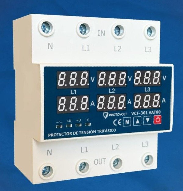 Producto - Protector de tensión trifásico Protovolt