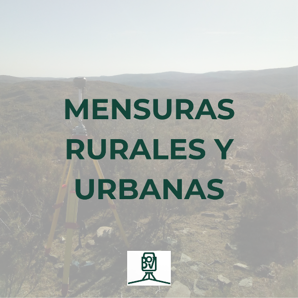 Producto - MENSURAS, RURALES Y URBANAS
