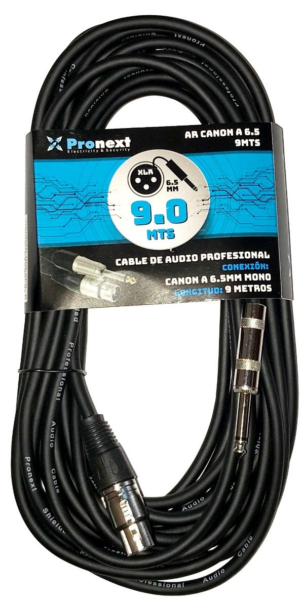 Producto - Cable Canon Hembra a 6.5mm Macho 9 metros