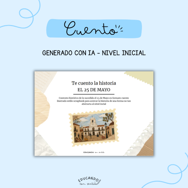 Producto - TE CUENTO LA HISTORIA - 25 DE MAYO