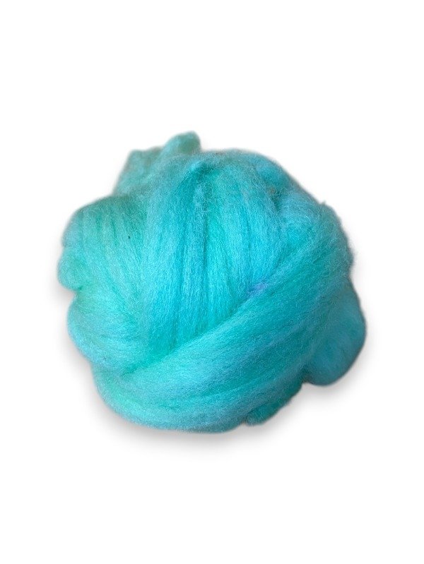 Producto - VELLON DE OVEJA PURA LANA - VERDE AGUA