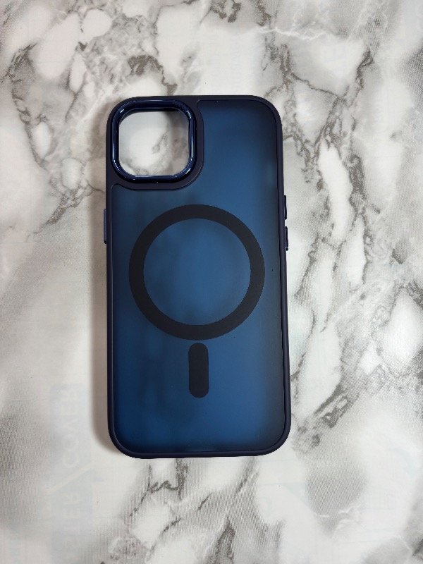 Producto - Funda MagSafe mate azul iph 14 pro max