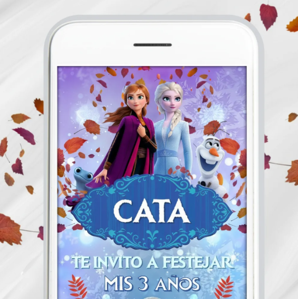Producto - Invitación Digital Para Personalizar Frozen II (mod 2) - 4