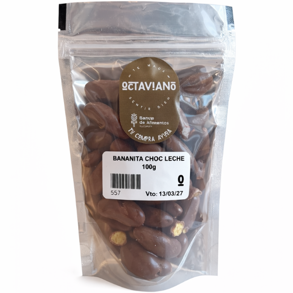 Producto - BANANITAS CON CHOCO C/ LECHE 100gr