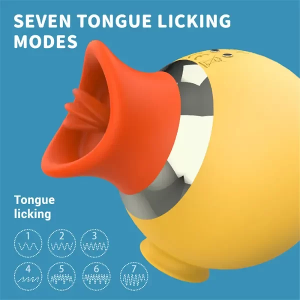 Producto - Vibrador Lengua Succionador- Little Duck - 8Cm X 6,5Cm - 3