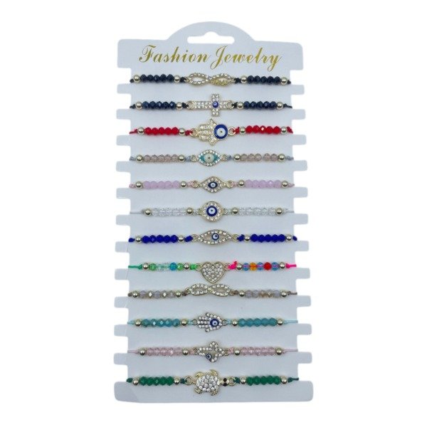 Producto - PULSERA HILO X 12 PCS EN CARD 1895-2