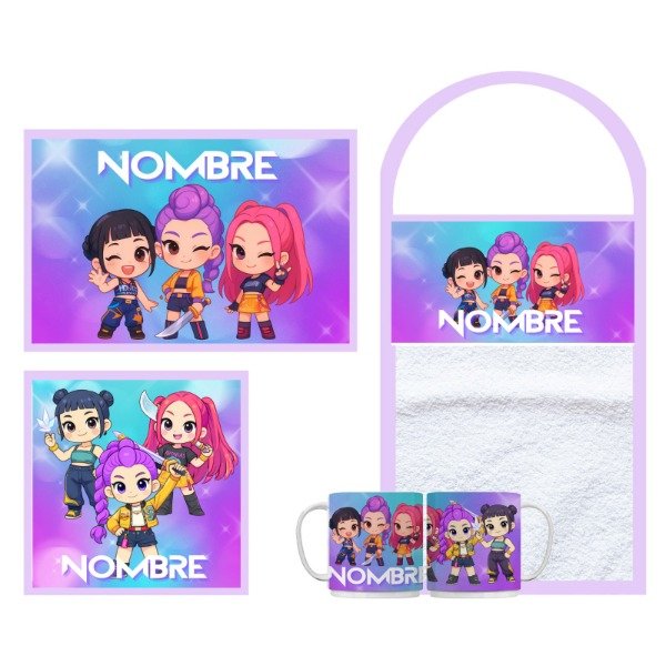 Producto - Set de Jardin Personalizado 4 piezas con Taza