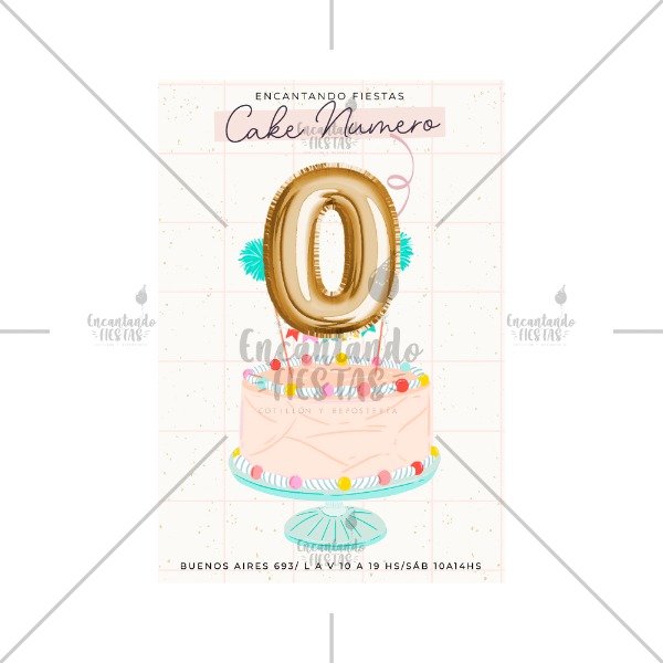 Producto - x1 Cake Topper Número Dorado 0-9 Para Torta