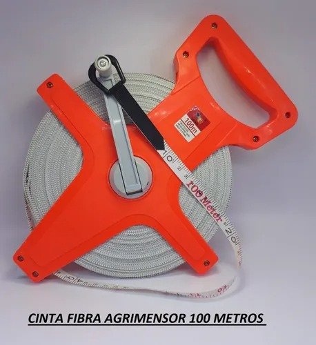 Producto - Cinta Metrica Agrimensor Con Manija 100 Mts Flexible Construcción Inmobiliarias