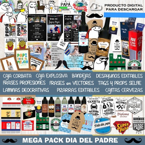 Producto - Kit Imprimible Dia Del Padre MEGA PACK