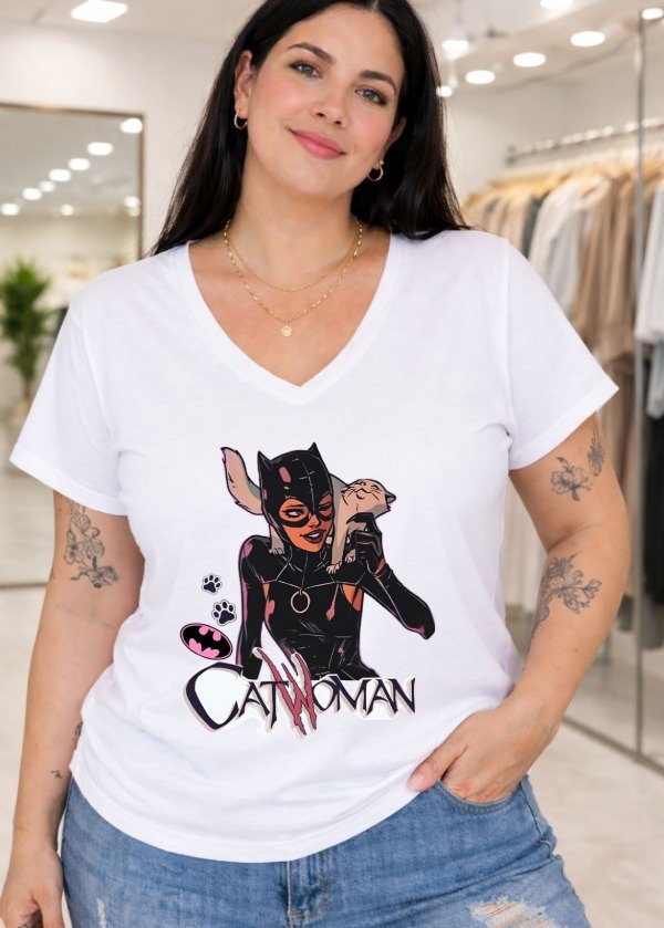 Producto - Escote V sublimada (CatWoman P18)
