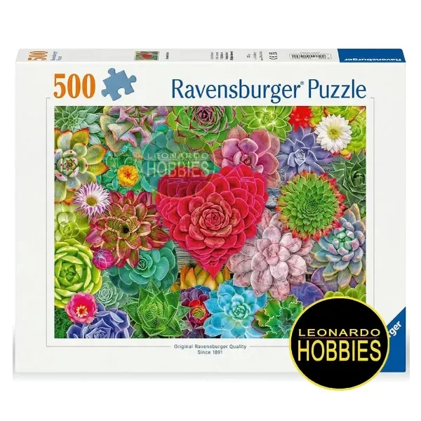 Producto - Amor de Suculentas 500 Piezas Ravensburger 12001469
