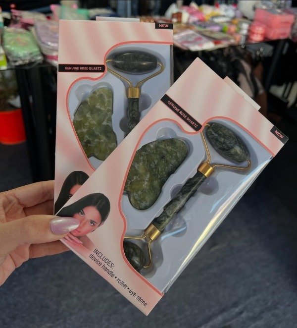 Producto - Set jade roller + gua sha x2u