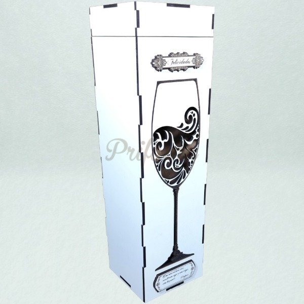 Producto - Caja de Vino Regalo Modelo 2 - Tapa Calada