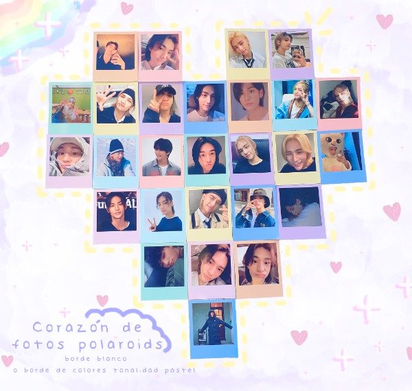 Producto - Corazón de polaroids PERSONALIZADO