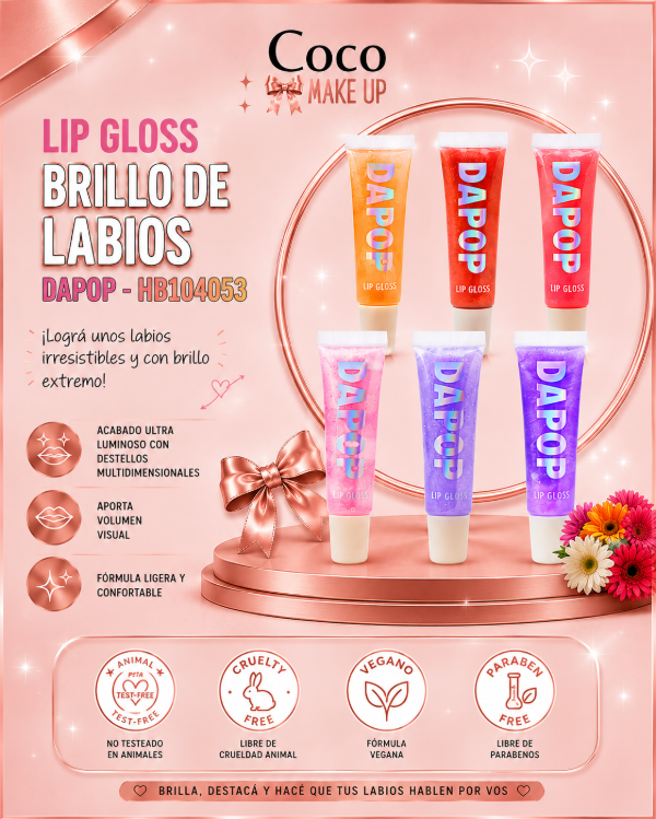 Producto - LIP GLOSS BRILLO DE LABIOS - DAPOP - HB104053