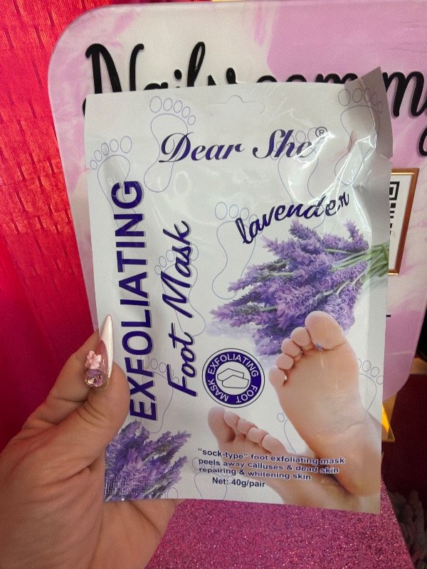 Producto - Mascarilla exfoliante para pies bota de lavanda