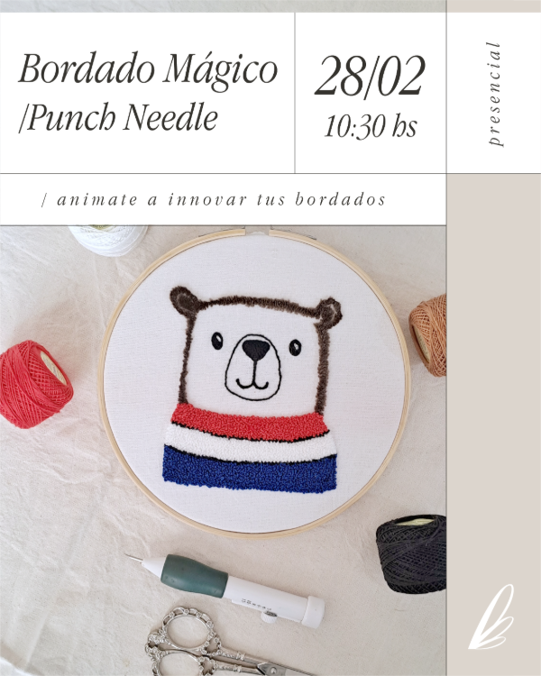 Producto - Workshop de Bordado Mágico - Punch Needle