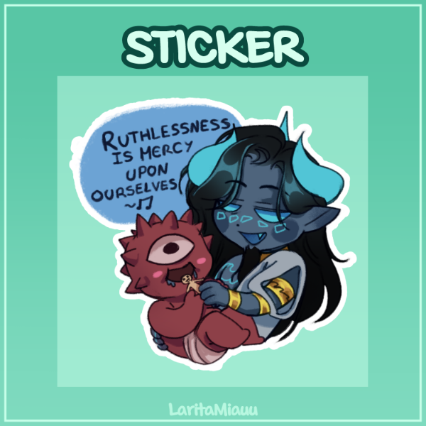 Producto - Poseidon y el ciclope Sticker