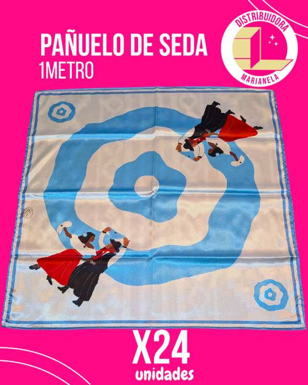 Producto - Pañuelo Seda 1 M Diseños Regionales - Pack x24 unidades