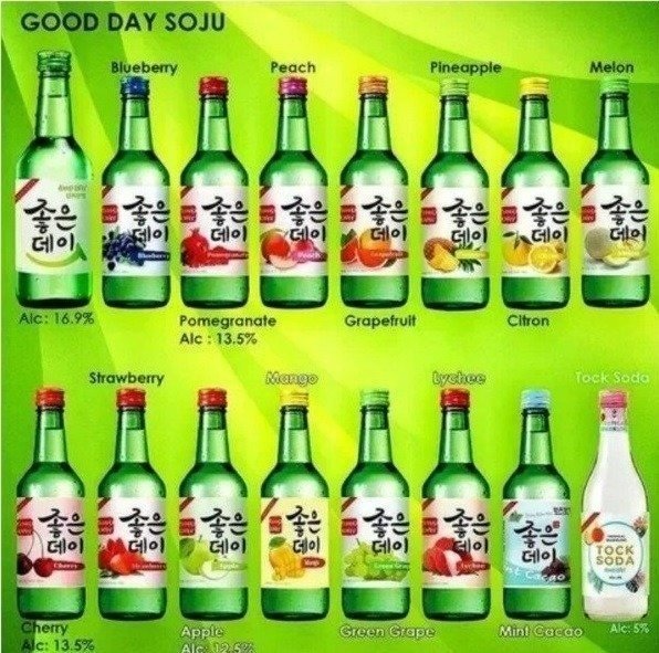 Producto - Soju Good Day - Iingrese Para elegir Sabores