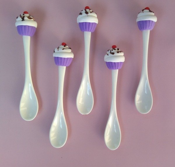 Producto - Cuchara de Cerámica Cupcake Lila