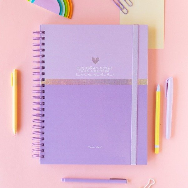 Producto - Cuaderno A4 "Lila Holo" - Mi Punto Cero