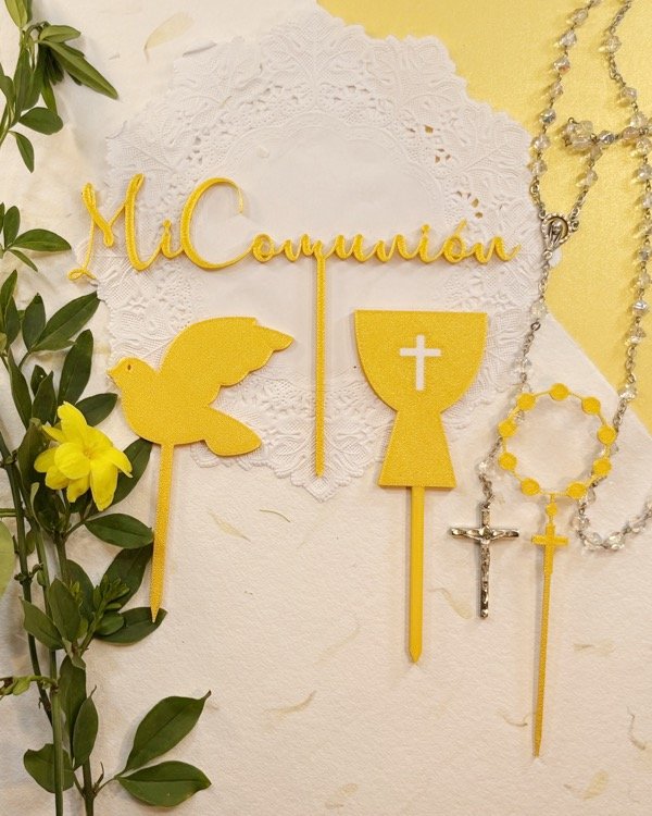 Producto - Toppers torta "combo" Mi Comunión