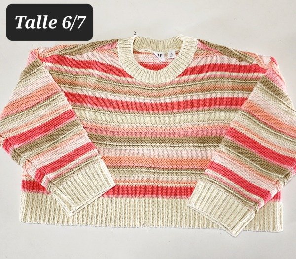 Producto - Sweater hilo gap talle 6/7 rosa