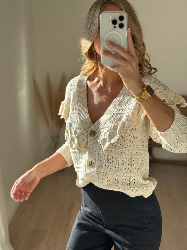 Producto - CARDIGAN CROCHETE VOLADOS