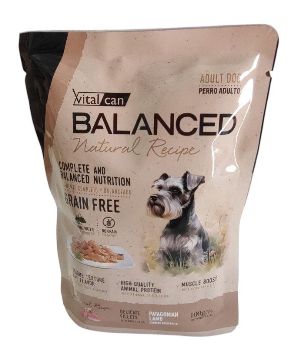 Producto - Vital Can Balanced Natural Recibe perro adulto Pouch 100gr.