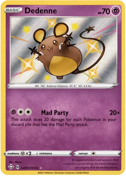 Producto - Dedenne - SV051/SV122 - Shining Fates - Holo