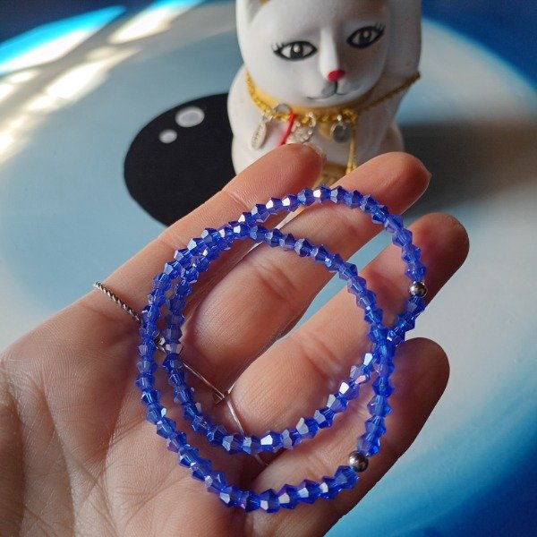 Producto - Pulsera elastica celeste