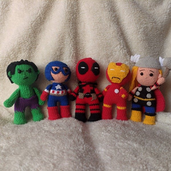 Producto - Mini Héroes Amigurumis - Edición Poder Total