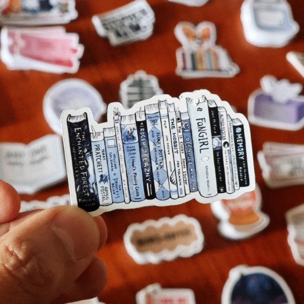 Producto - STICKER LIBROS AZULES