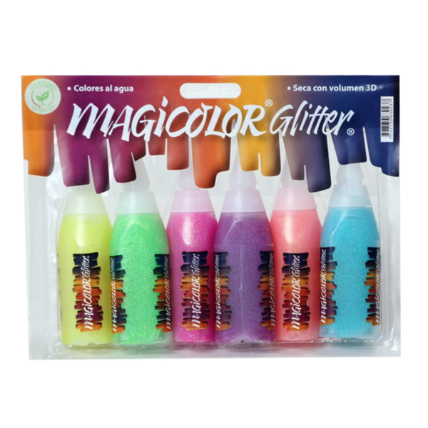 Producto - PLASTICOLA/ADHESIVO MAGICOLOR GLITTER FLUOR