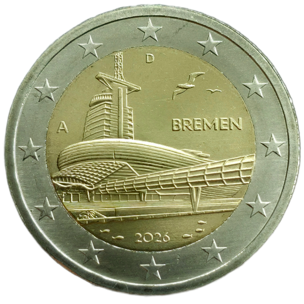 Producto - Alemania 2 Euros 2026 Estado de Bremen Km#465 Unc