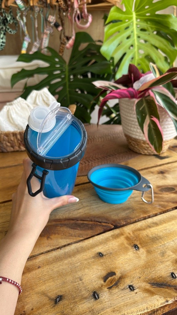 Producto - Botella Multiuso con Bowl Celeste