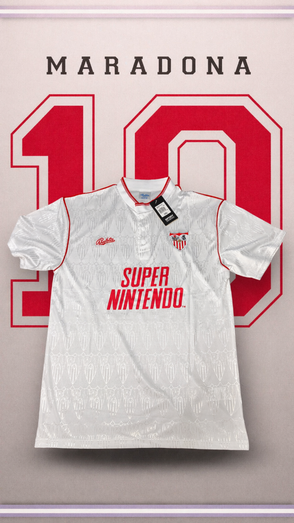 Producto - Camiseta Sevilla Retro 1993/94 Super Nintendo Edición Maradona 10