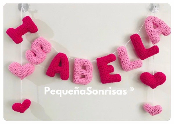 Producto - Cartel de 8 Letras con 4 adornos - 9