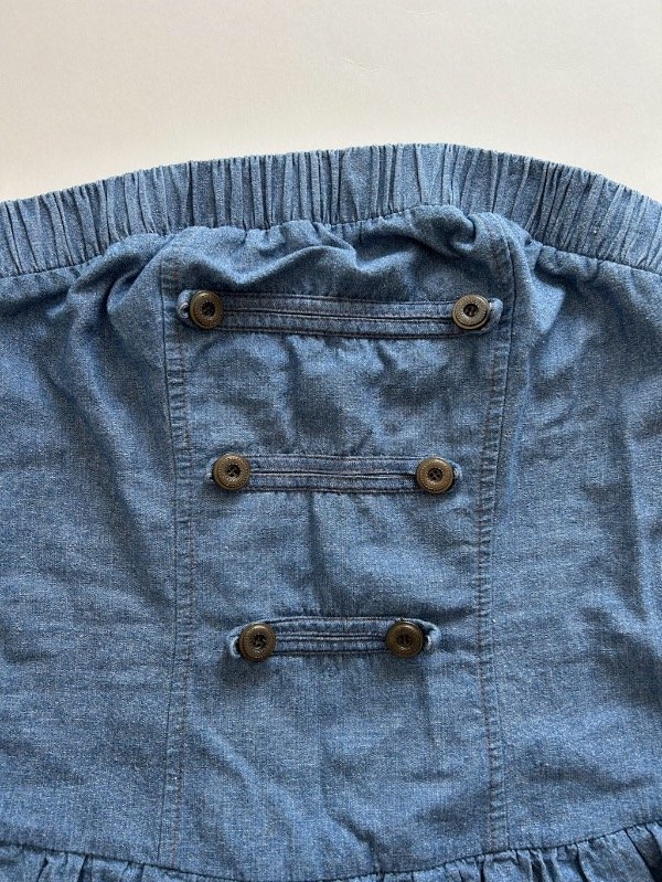 Producto - vestido jean strapless - 1