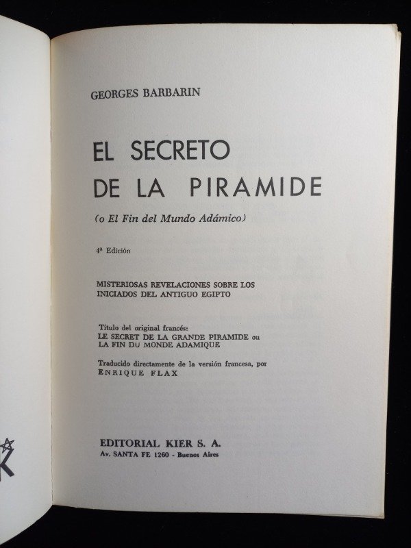 Producto - El secreto de la piramide - Georges Barbarin - 2
