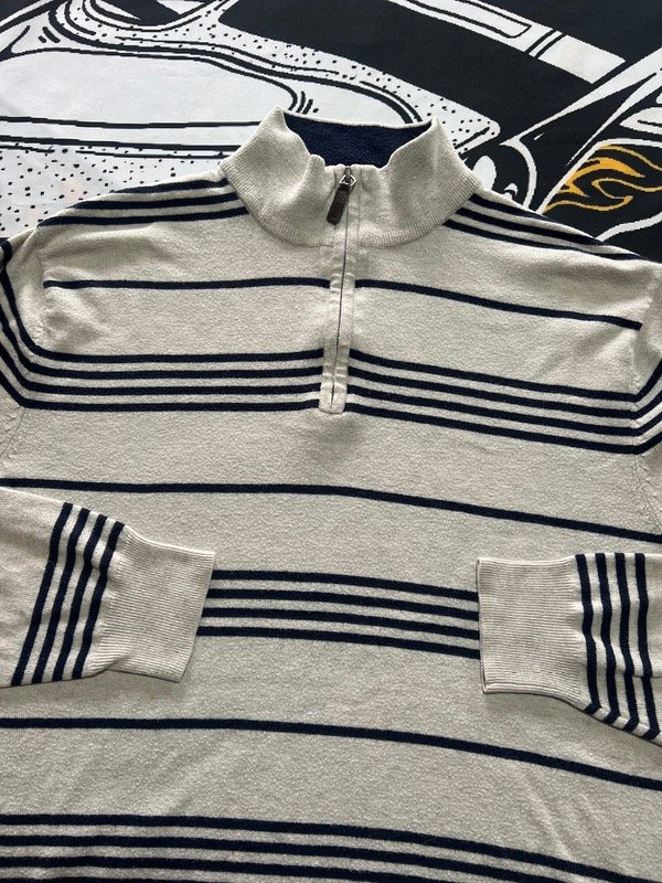 Producto - Sweater con cierre Chaps bicolor. Talle L