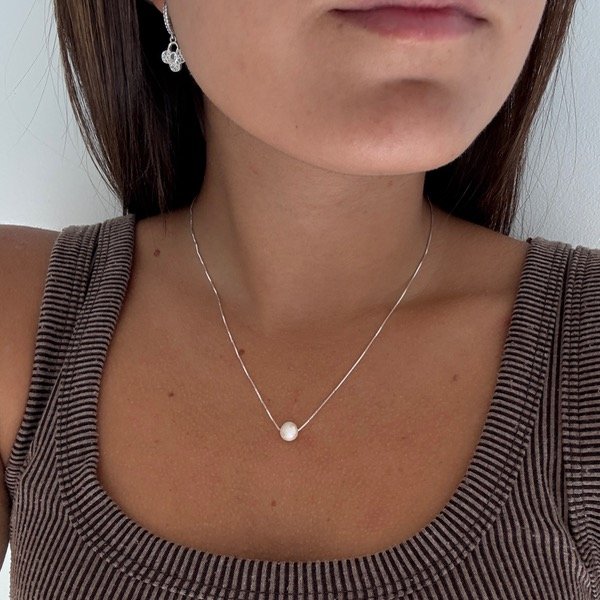 Producto - Cadenita perla (plata)