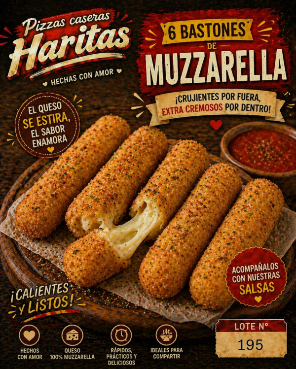 Producto - Bastones de Muzzarella - 6 Unidades