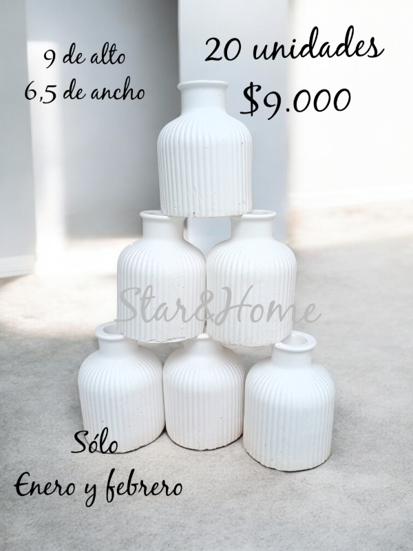 Producto - Floreros rayados x20